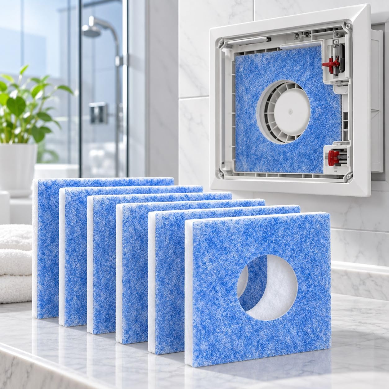 6 Filtros Ventilación de Repuesto para LIMODOR F/C + 90016
