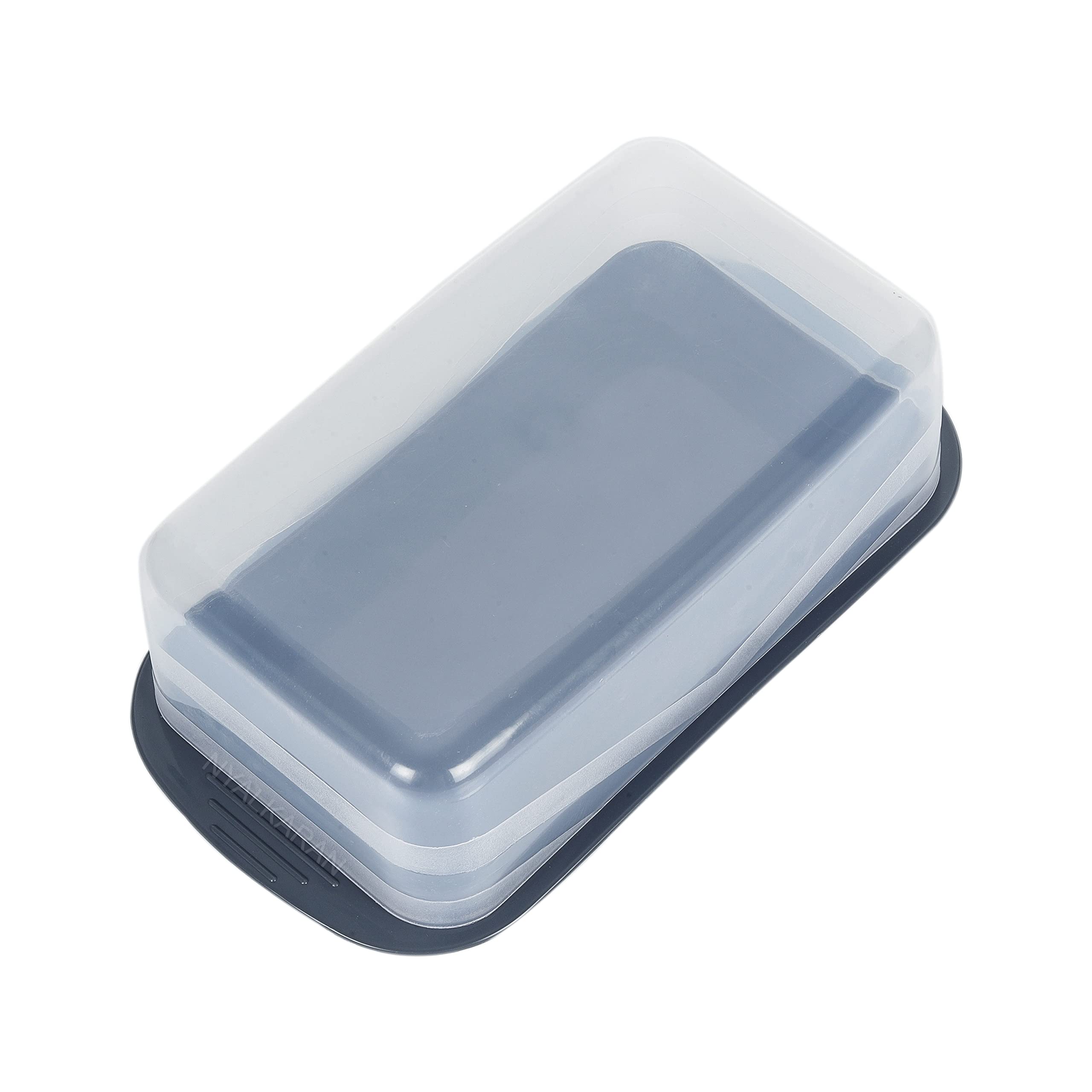NYALKARAN Plastic Butter with Lid (Grey)