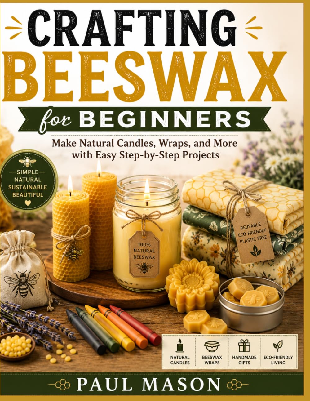 Crafting Beeswax for Beginners: Make Natural Candles, Wraps, and More with Easy Step-by-Step Projects