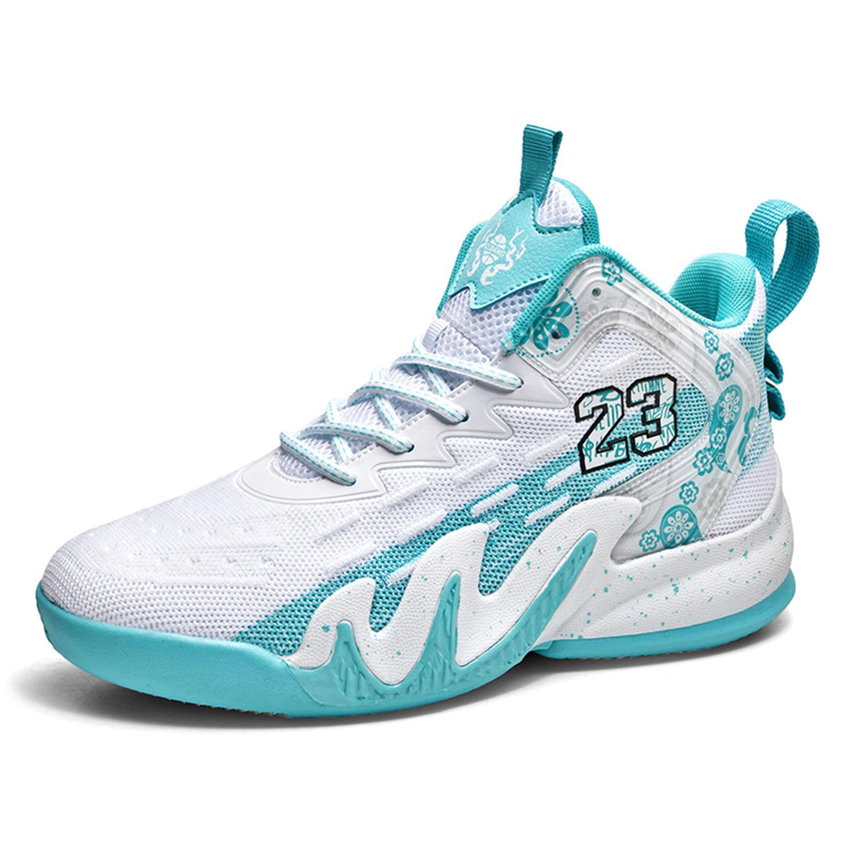 Męskie I Damskie Buty Do Koszykówki Chłopców Outdoor Wygodne Oddychające Buty Sportowe(41 EU, Z04)