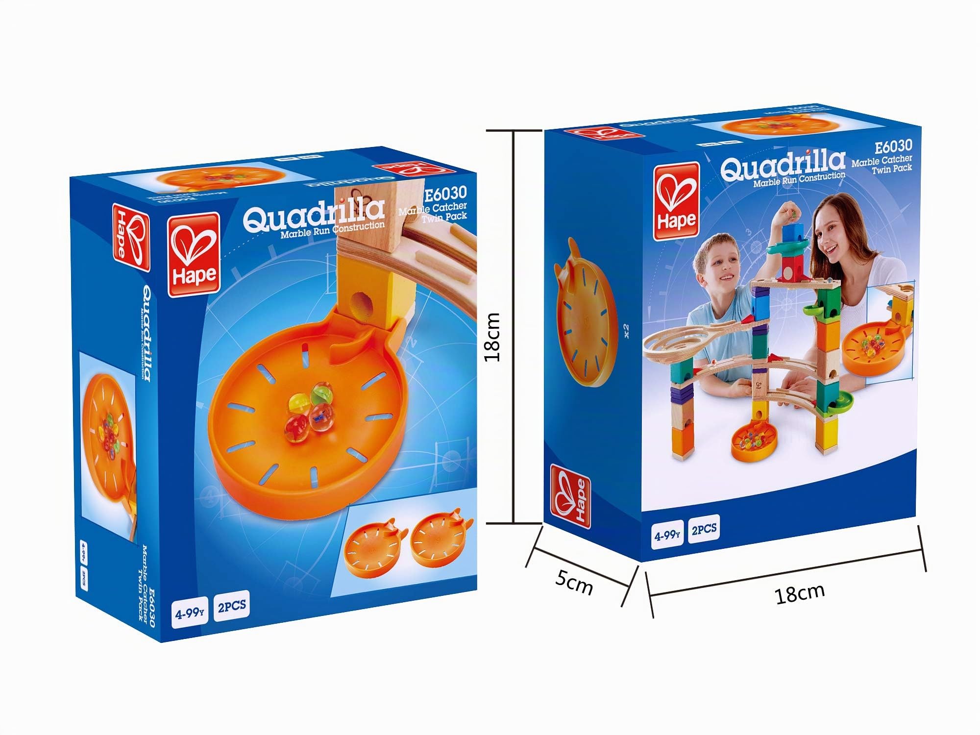 Hape E6021 - Quadrilla Corsa verso il traguardo & E6030 - Scatole per Biglie