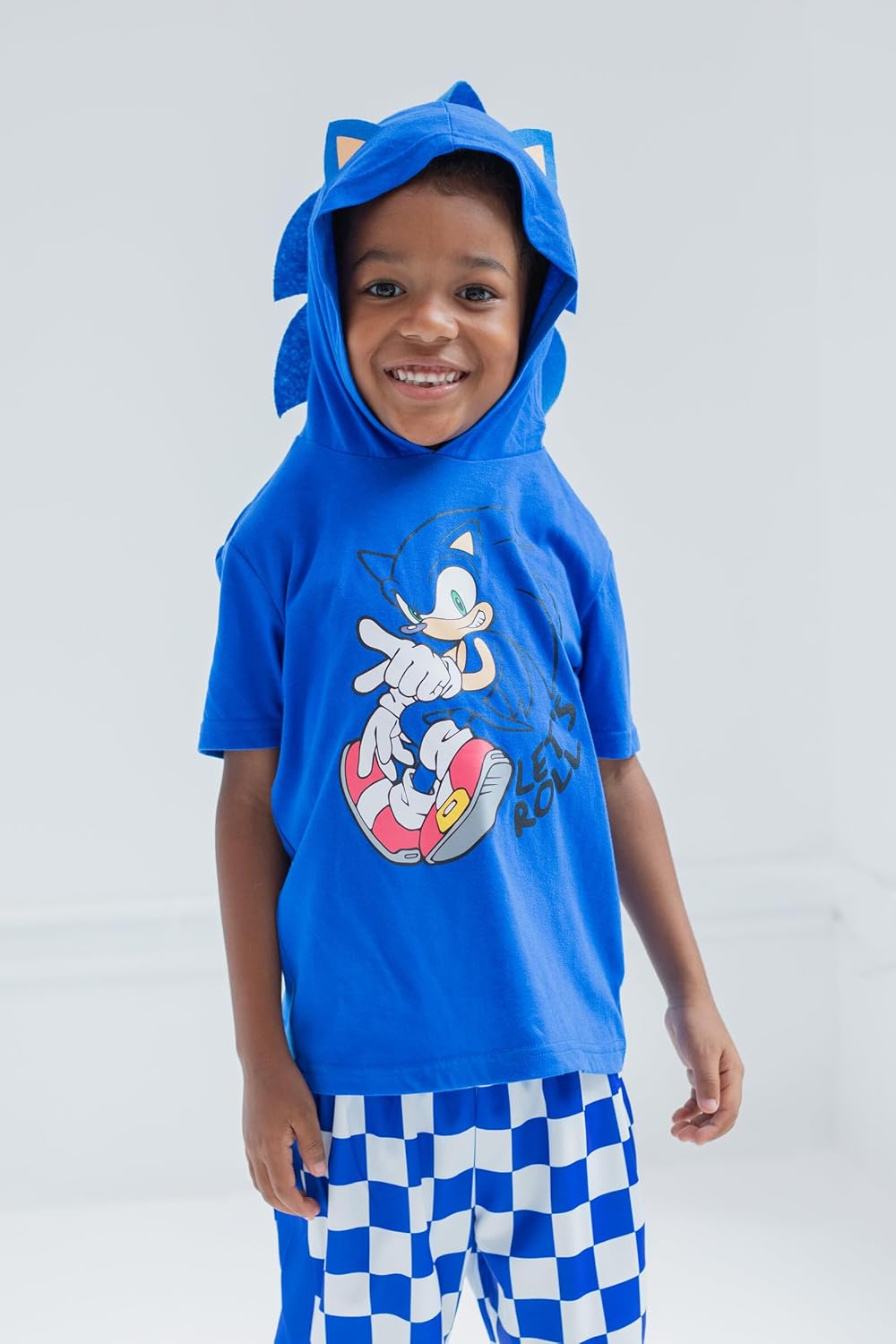 SEGA Sonic the Hedgehog Cosplay T-Shirt and Mesh Shorts Outfit Set Little Kid to Big Kid - Image 6