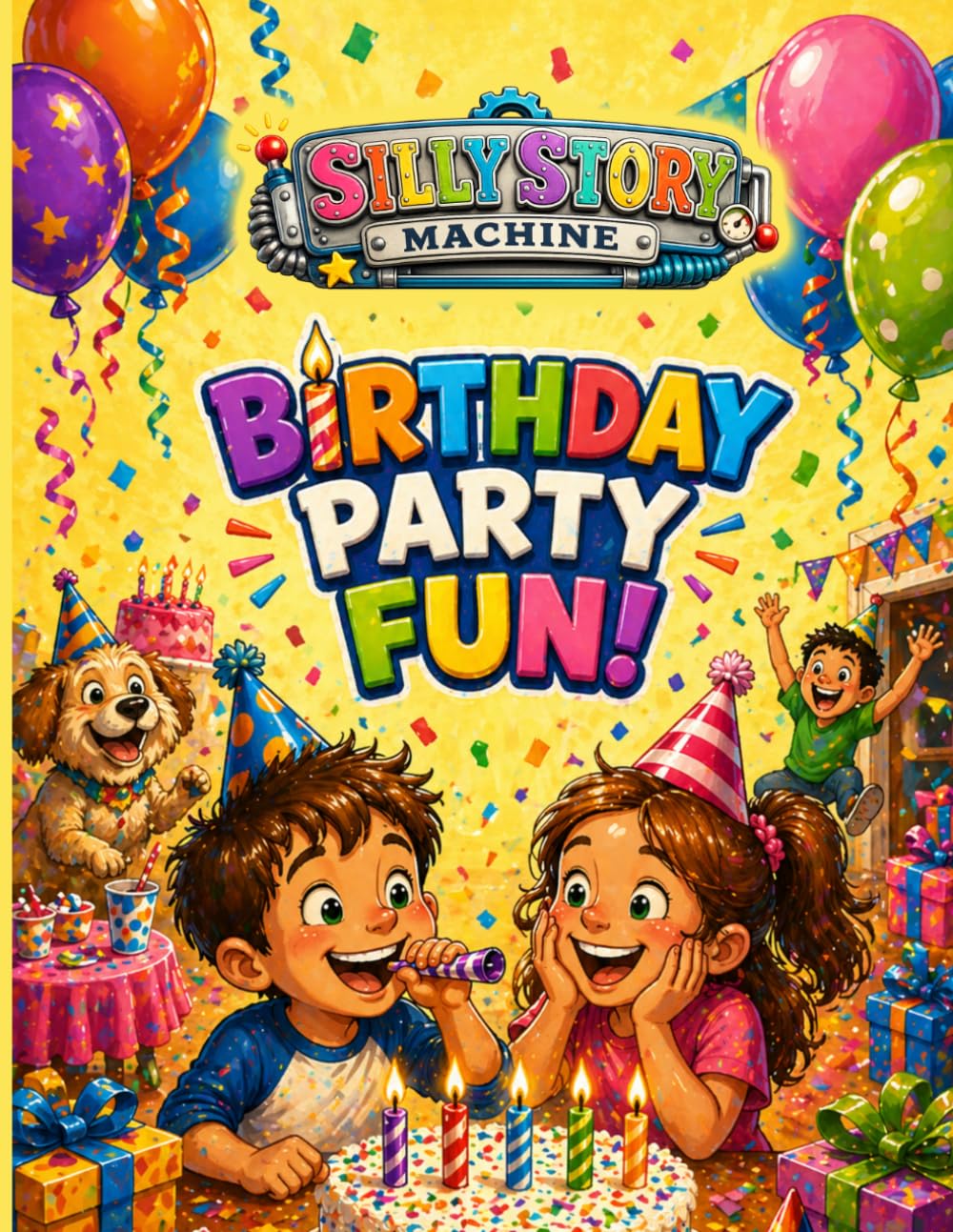 Silly Story Machine: Birthday Fun: A Silly Fill-in-the-Blank Story Game for Kids & Celebrations