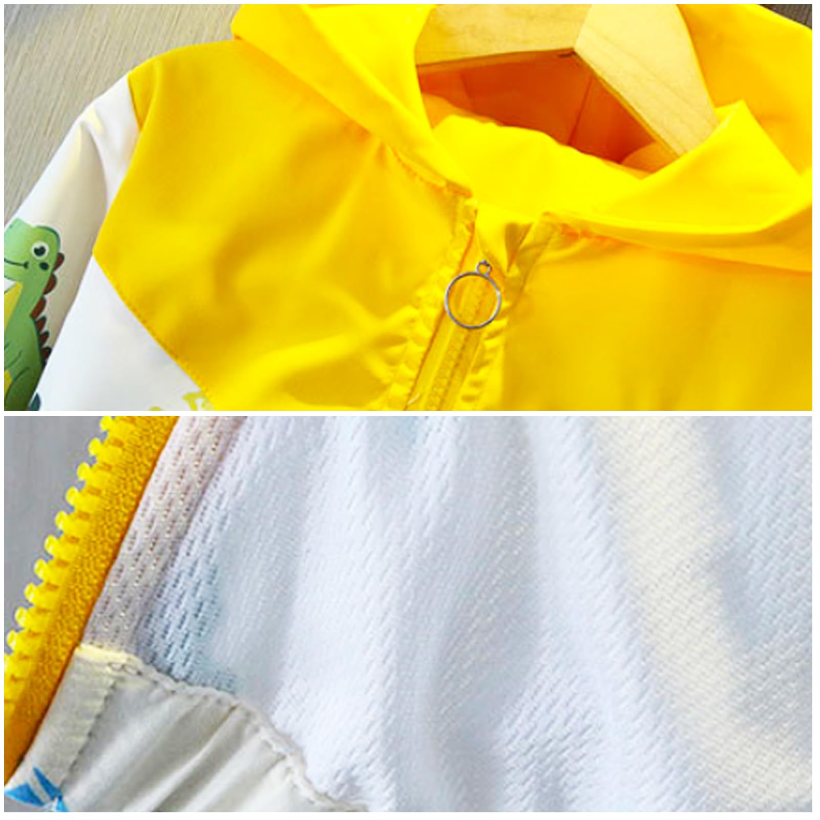 Kinder Übergangsjacke Jungen Winddichte Mantel mit Kapuze Windjacke für Frühling Herbst