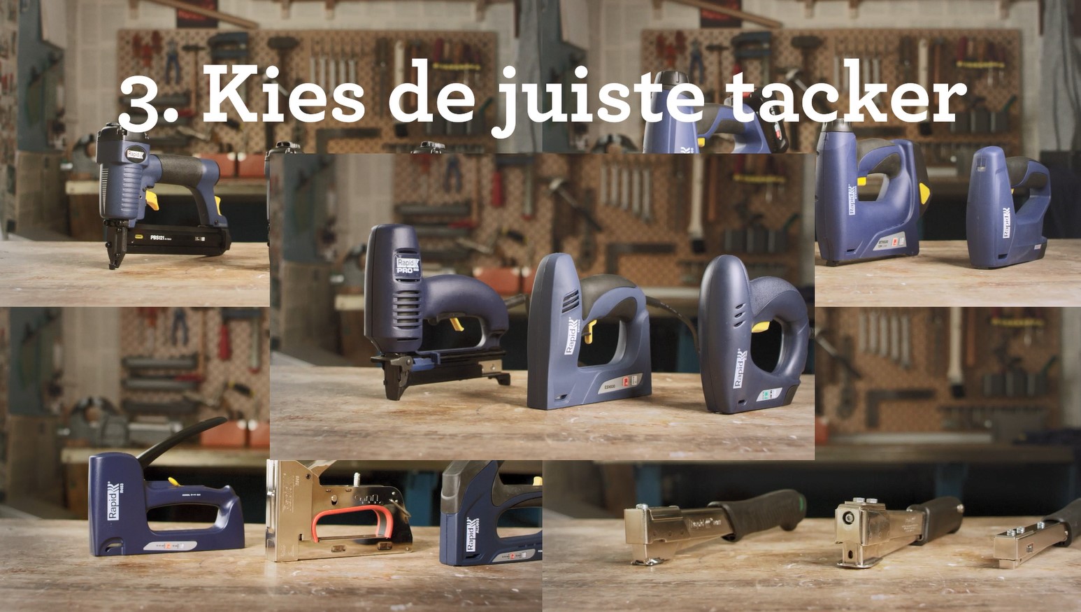 Rapid Handtacker R30, Nietpistool mit extra lang Neusstuk voor Hout en
