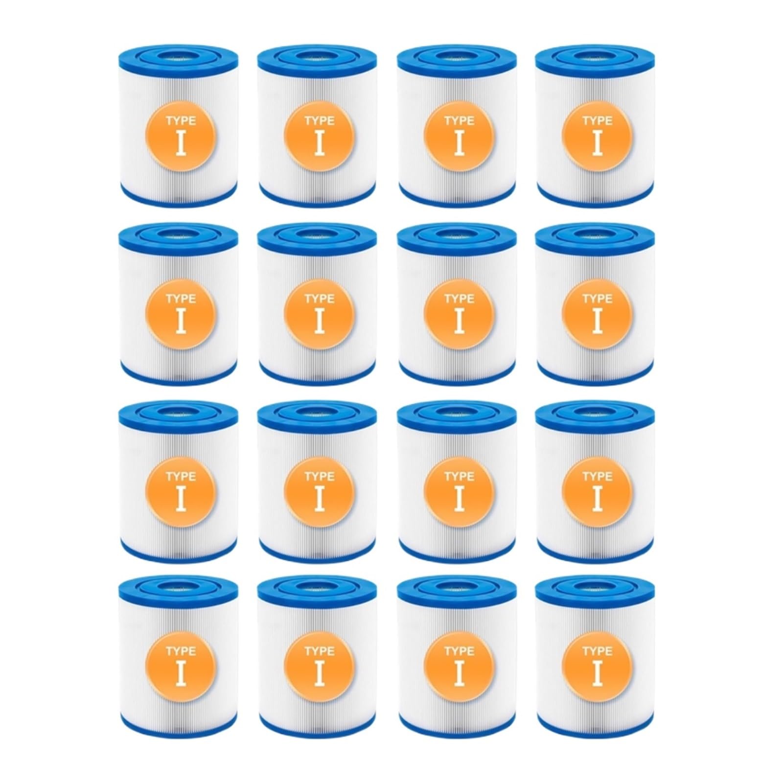 Compatible Con Bestway, Filtro De Piscina Y Spa For Jacuzzi, Limpieza De Piscinas Y Cartucho De Filtro Tipo I(16 PCS)