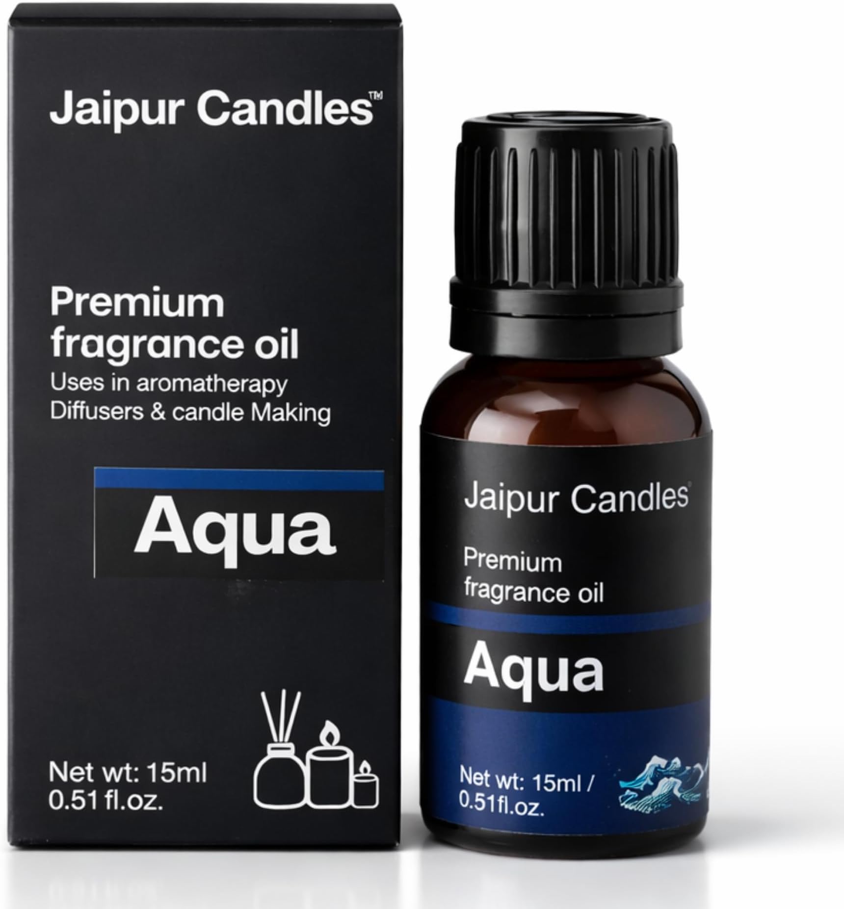 Fragrance Oil | 15 ml | Aroma Oil for Home Fragrance | Best for Aromatherapy | Use in Diffusers, Candles, Air Fresheners (15ML, Aqua)