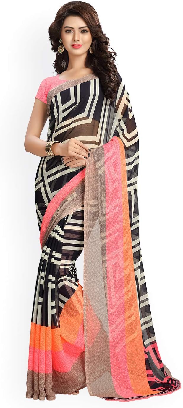 VaamsiGeorgette Saree with Blouse Piece