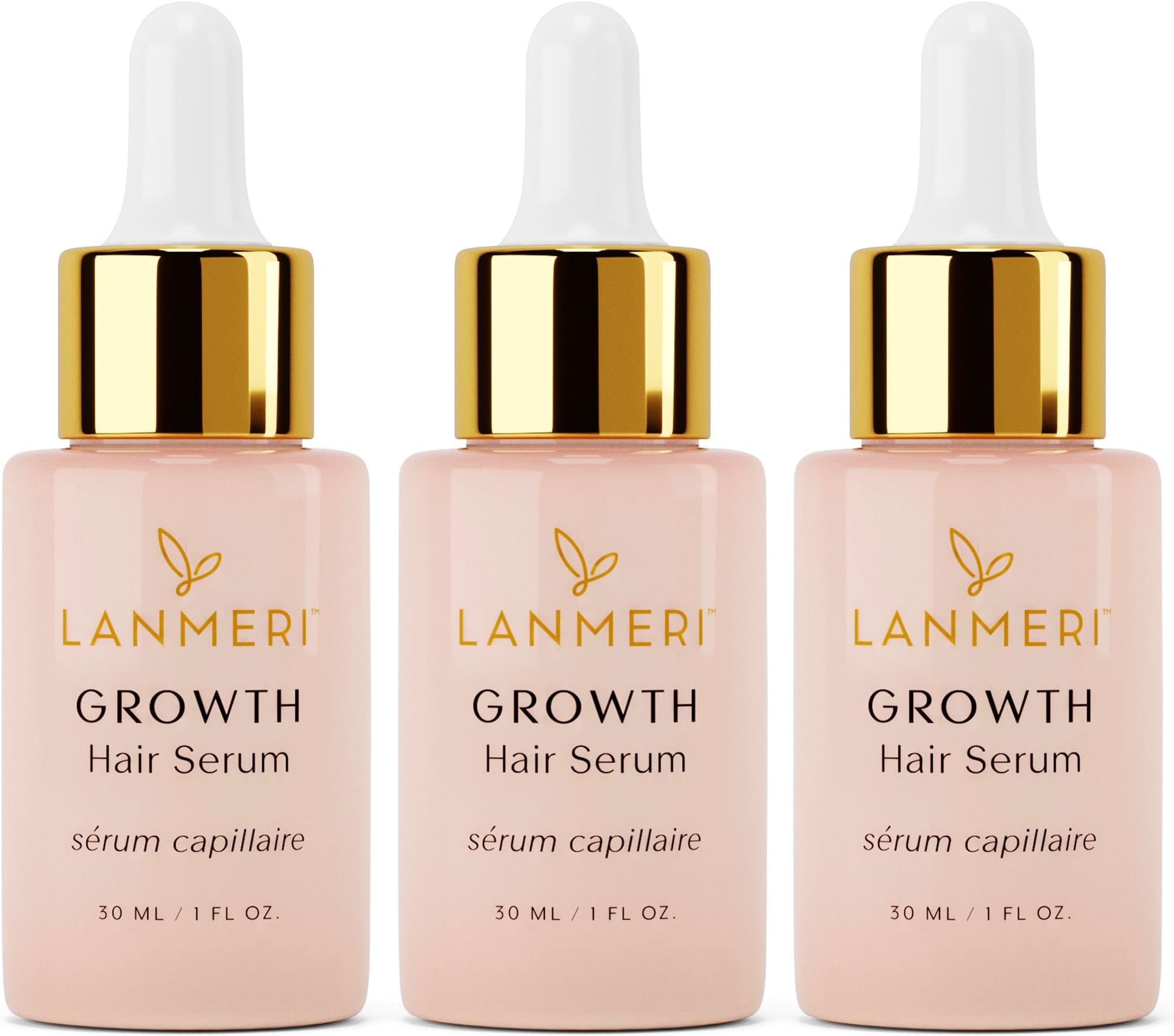Vegan Hair Growth Serum for Women & Men - Natural Scalp Treatment for Thinning Hair and Hair Regrowth - Fuller-looking, Thicker and Healthier Hair in 90 Days, All Hair Types