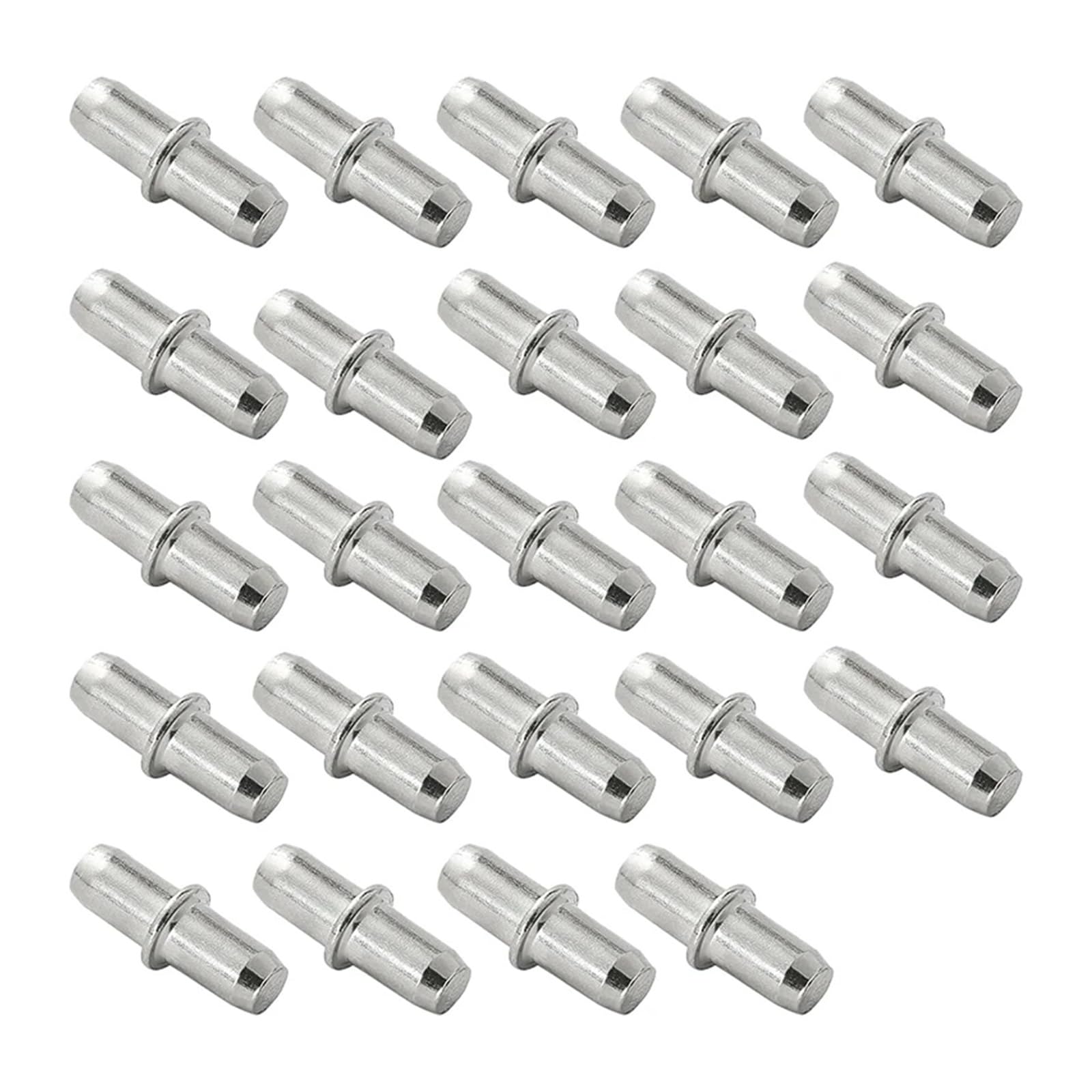 Clear Plastic Shelf Support Pegs 300pcs 5mm Shelf Support Pegs, Metal Shelf Pegs, Silver Bookshelf Pegs Nickel Plated Shelf Pins Holders