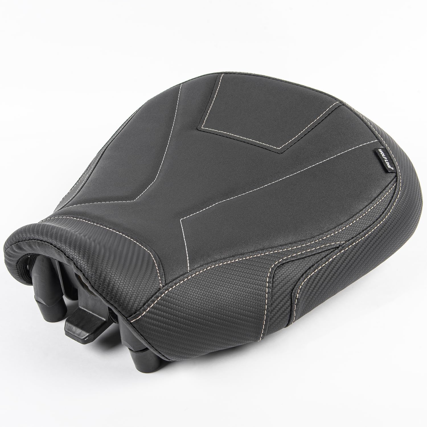 Motorcycle Front Driver Seat for Yamaha Tracer 9 GT 2021 2022 2023 2024 Tracer9 Tracer9GT Cushion Cover Pillion Pad Solo Set (Rider-Black)
