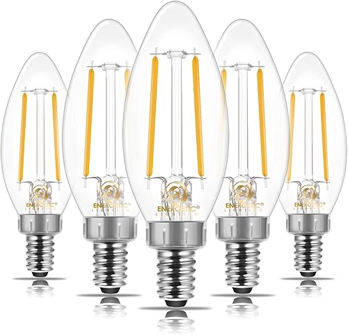 Vista 10 de ENERGETIC SMARTER LIGHTING Bombillas LED B11 E12 para candelabro equivalente a 60 W, bombillas LED regulables, blanco suave 2700 K, 550 lm, bombilla