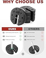 Vista 5 de ABCCANOPY Pesas fáciles de toldo con diseño de bloqueo para resistencia al viento, sin deslizamiento, tiendas de campaña seguras de forma estable