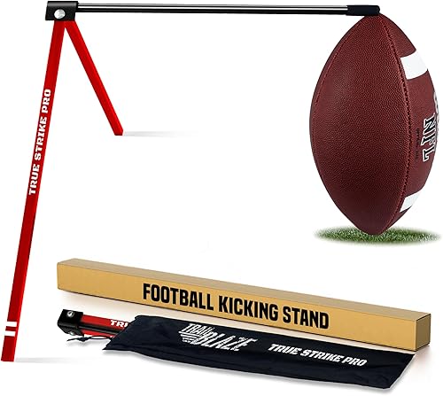 Miniatura 11 de True Strike Pro Football Kicking Tee - Ultimate Football Tee Compatible with All Ball Sizes, Bonus Goal Kicking Tracker, Field Goal Football Holder