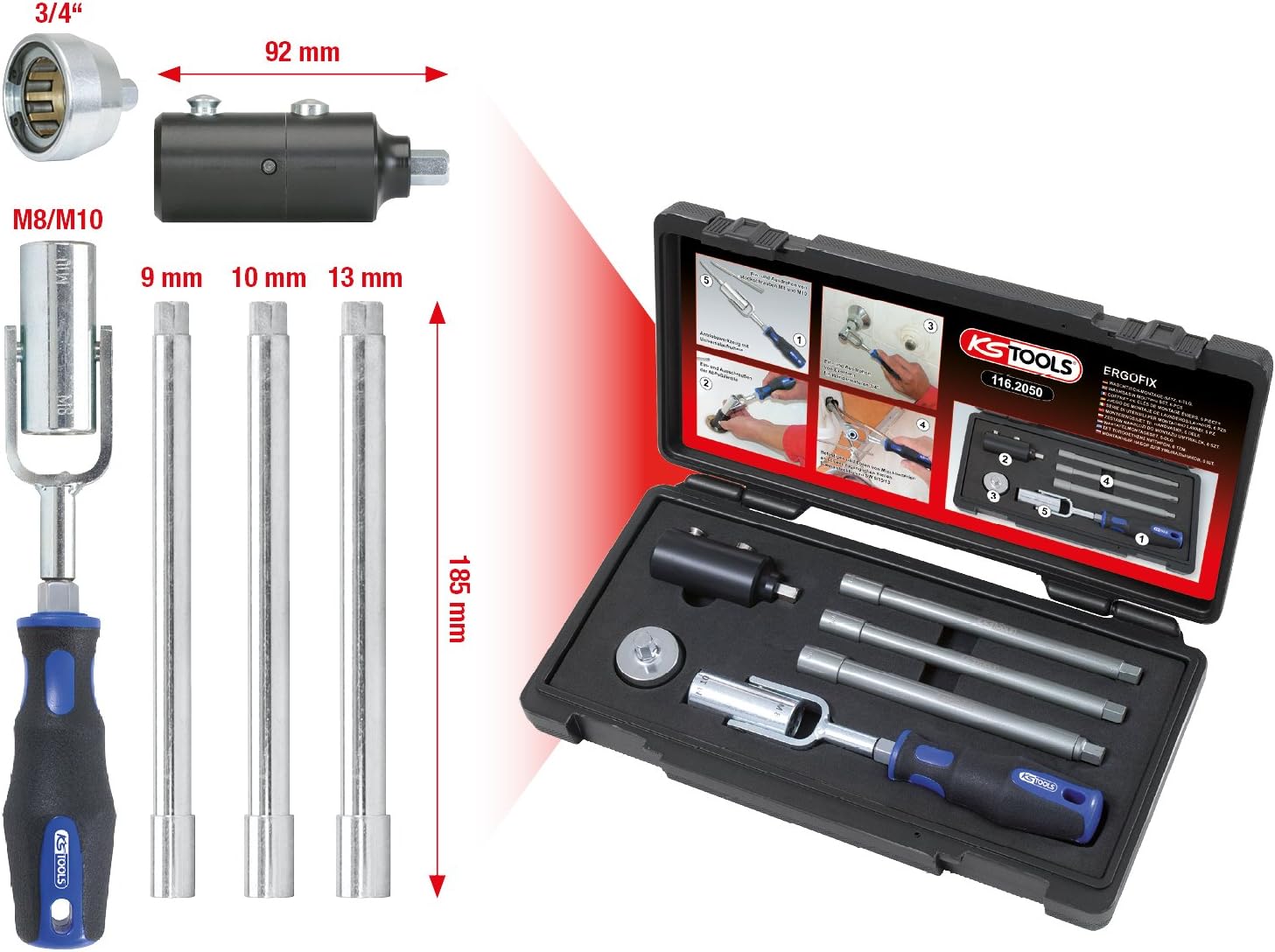 Authentic Crazy Deals Washbasin mounting set, 6 pcs