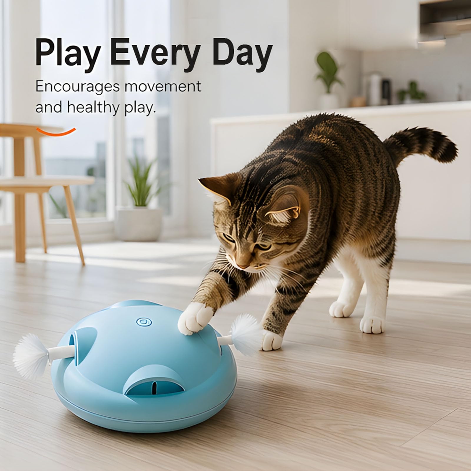 Multifunzionale Interattivo Gattino Giocattolo Divertente Gattino Giocattolo Indossare Giradischi Interattivo Teaser Stick Forniture Per Animali Domestici Motion Capturer