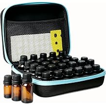Essential Oil Storage Holder Organizer Carrying Case, 30 Bottles, Essential Oil Box for 5ml - 15ml Bottle Travel Storage Organizer Bag with Label & Bottle Opener for doTERRA & Young Living