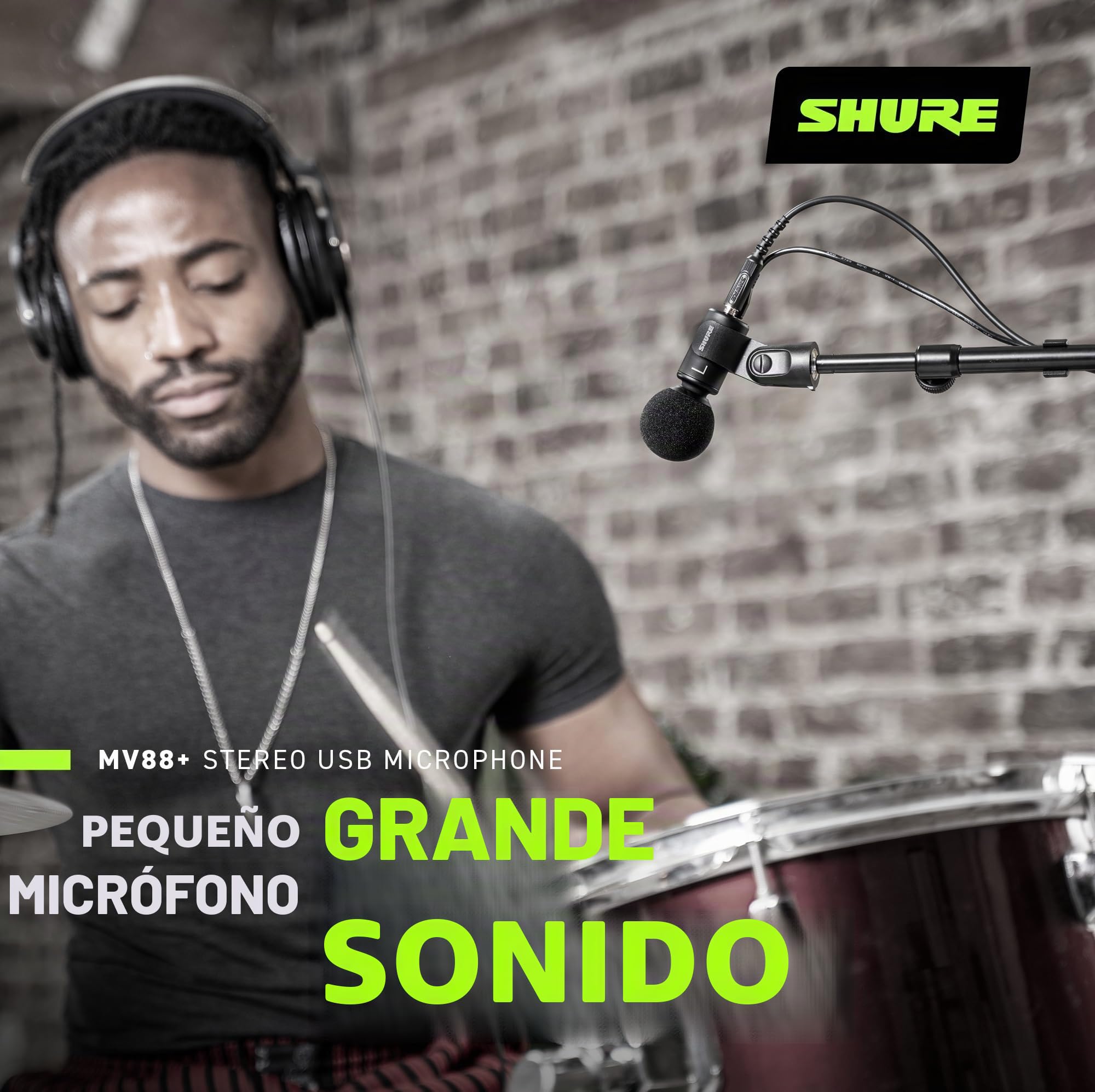 Shure MV88+ Micrófono USB estéreo - Micrófono de Condensador para