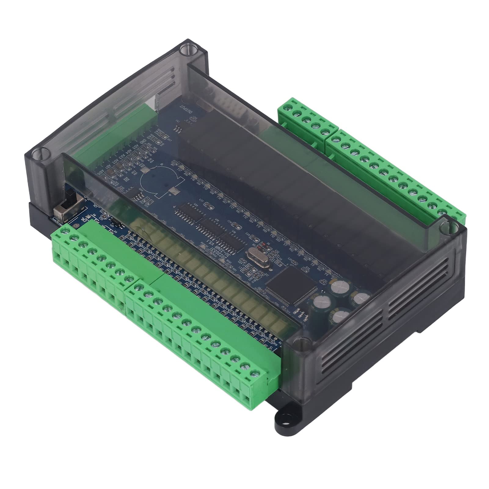 Industrielle Steuerplatine 16 In 16 Out 6AD 2DA RS485 | Logiksteuermodul mit Echtzeituhr für Automatisierung | DC24V PLC Alternative für Druck/Fertigung/Kunststoff