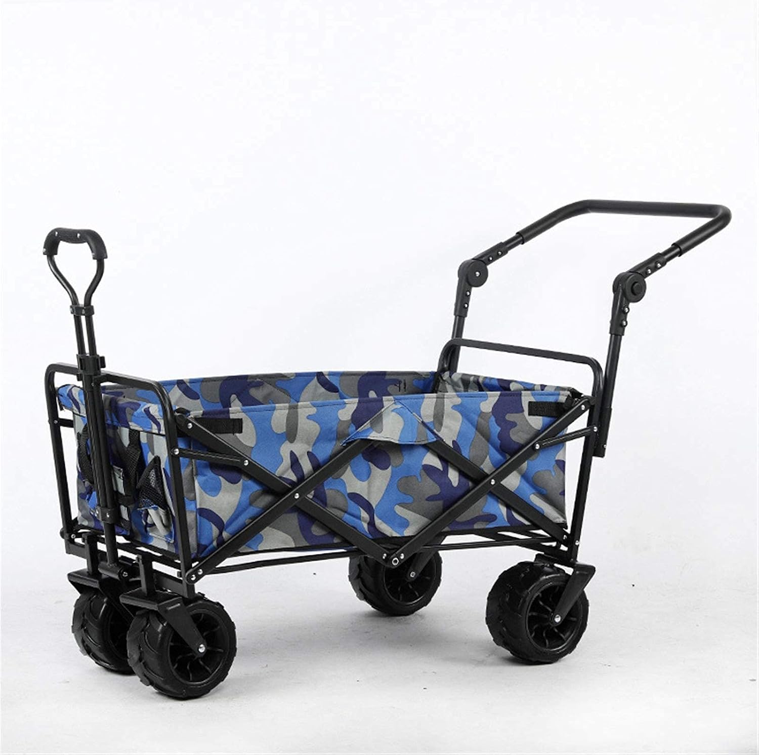 Folding Garden Beach Shopping Camping Cart Garden Trolley Carts Outdoor Utility Wagon Foldable Wagon Trolley
