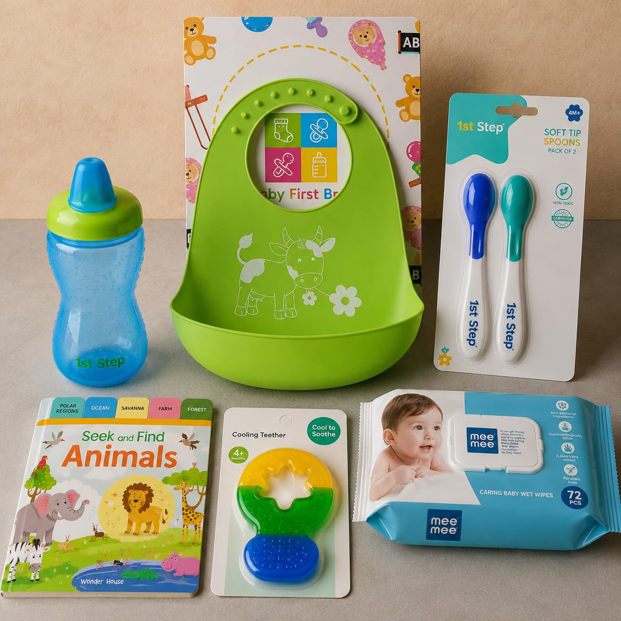 the baby first box - the first feeding set gift box multicolor