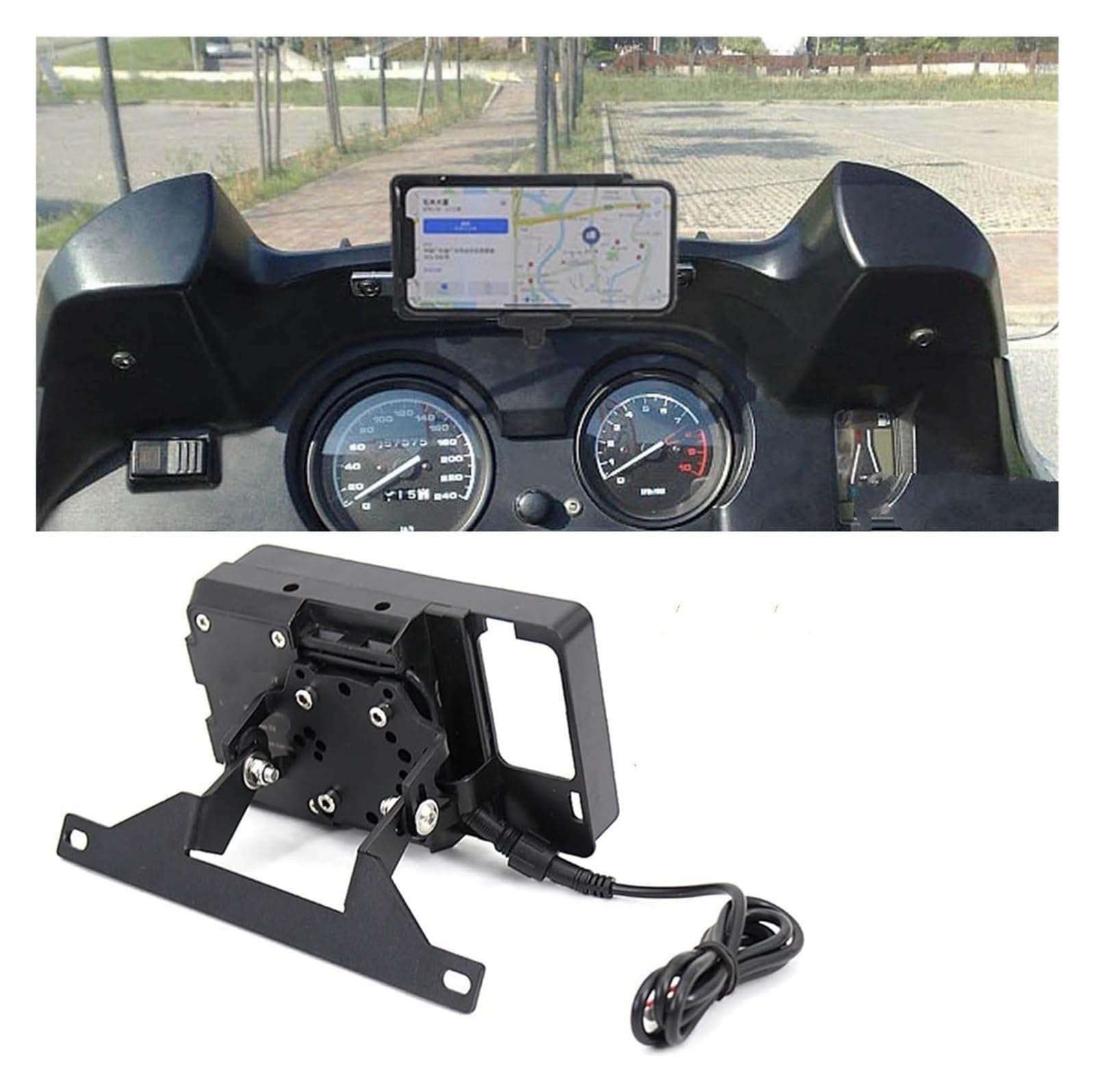 Support de Navigation pour Moto pour BMW pour R1150RT pour R850RT Guidon Support Navigation GPS Moto Accessoires Téléphone USB