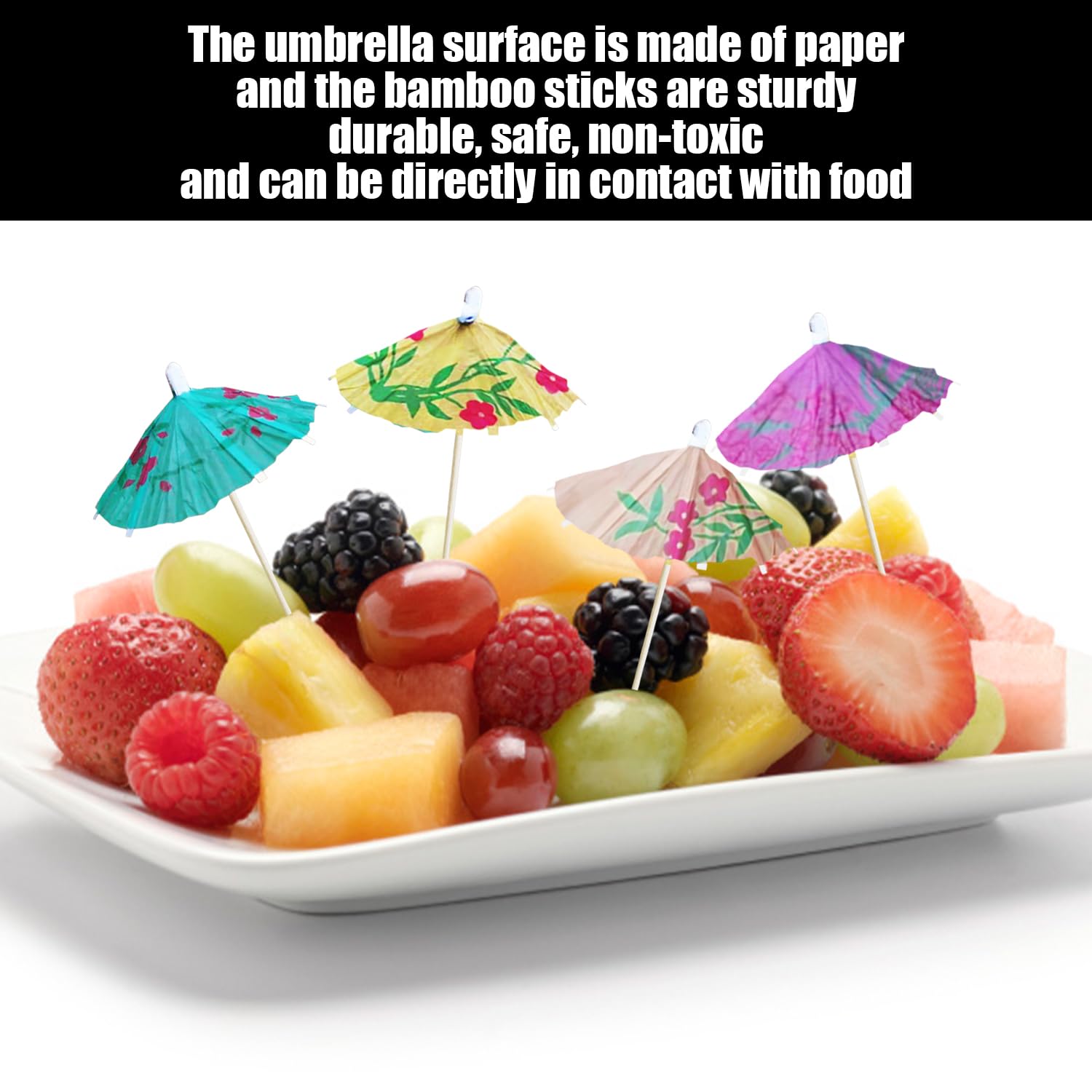70 Paraguas De Frutas Pequeñas Firmadas, 20 Paraguas De Flores Firmadas, Paraguas De Cóctel, Decoraciones De Cócteles, Cócteles Con Paraguas De Papel, Decoraciones De Cócteles De Papel
