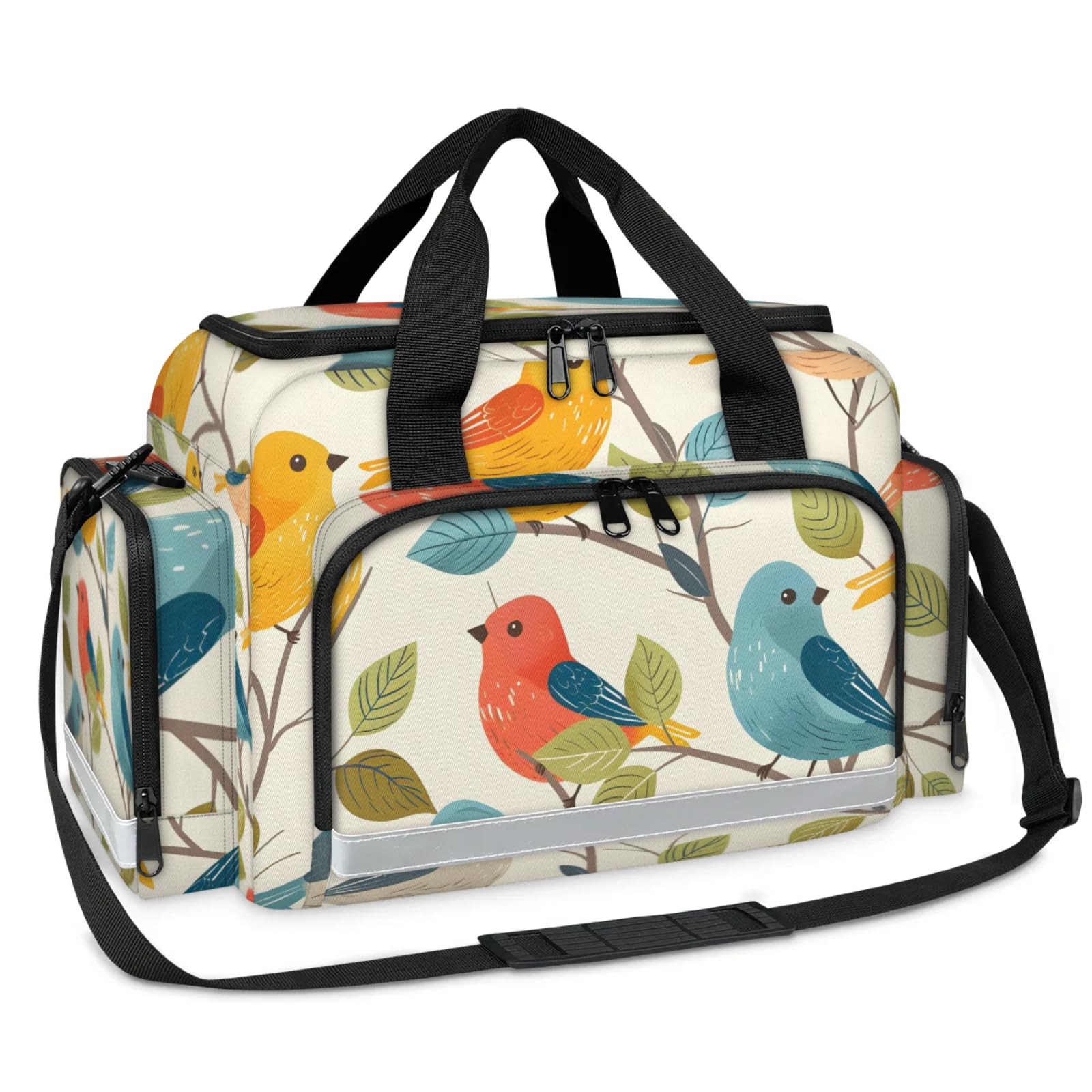 GzLeyigou First Aid Bags Empty, Lake Birds Emergency Bag First Aid Kit Multiple Compartment Kit Carrier On Call Trauma Bag For Paramedics Emergency Medical Supplies Kit