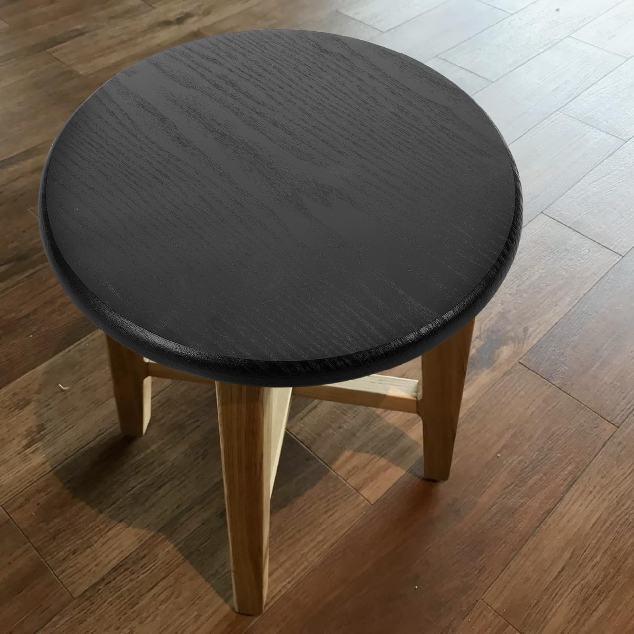ORFOFE Round Bar Stool Seat Replacement Solid Wood Stool Top with Iron Strip Reinforcement Easy Install Barstool Seat Replacement for Kitchen Dining Chairs 11. Round