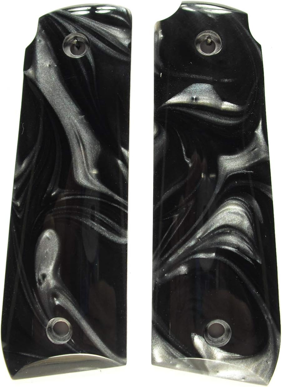 Silver & Black Pearl Ruger Mark IV 22/45 Grips