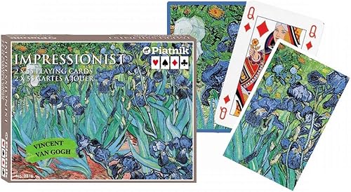 Piatnik Van Gogh - Conjunto de naipes - lirios (1889)