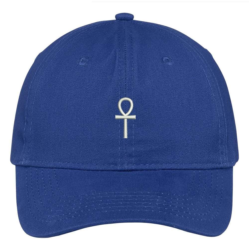 Trendy Apparel Shop Ancient Egypt Cross Embroidered 100% Quality Brushed Cotton Baseball Cap
