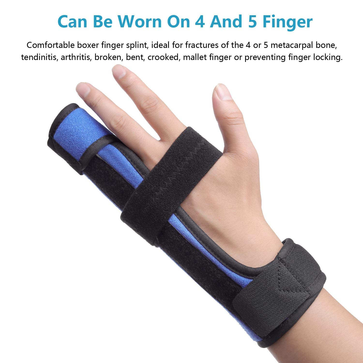 fibee Boxer Finger Fracture Splint 4th or 5th Two Finger Brace