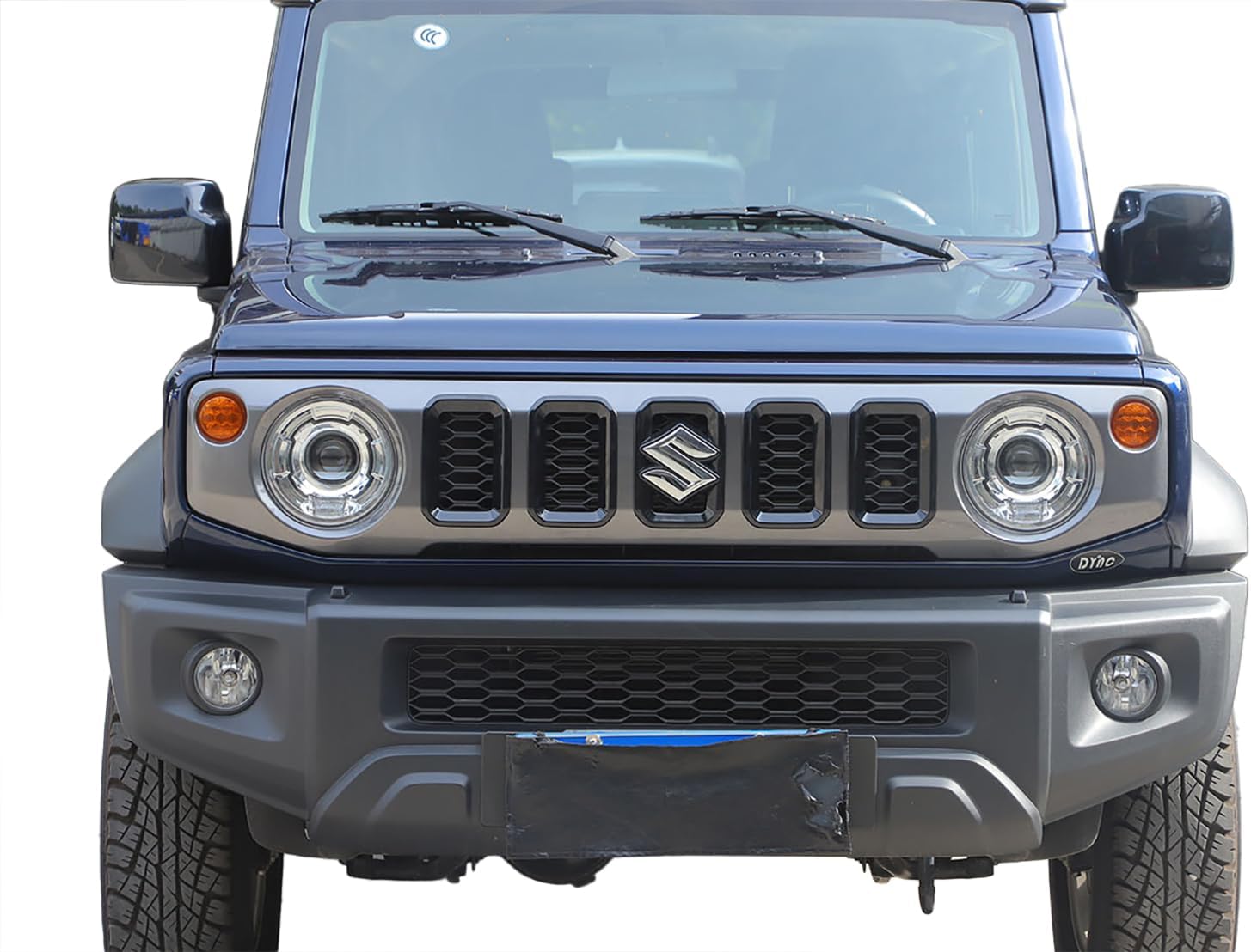 5PCS Grill Inserts Front Grille Rings Cover Frame Guard Trim Kit for Suzuki Jimny 2023 2024 2025 2026 Exterior Accessories (Black)