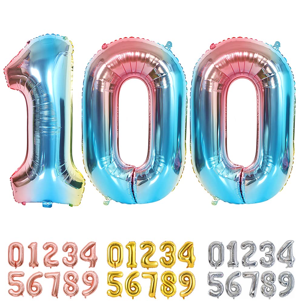 Foil Globo Número 5 Azul 40" (101cm), Inflable Helio o aire, Gigante Numeros 0-9, 10-19, 20-29, 30-100, Grande Globos Decoración para La Boda Aniversario y Cumpleaños Fiestas — view 393