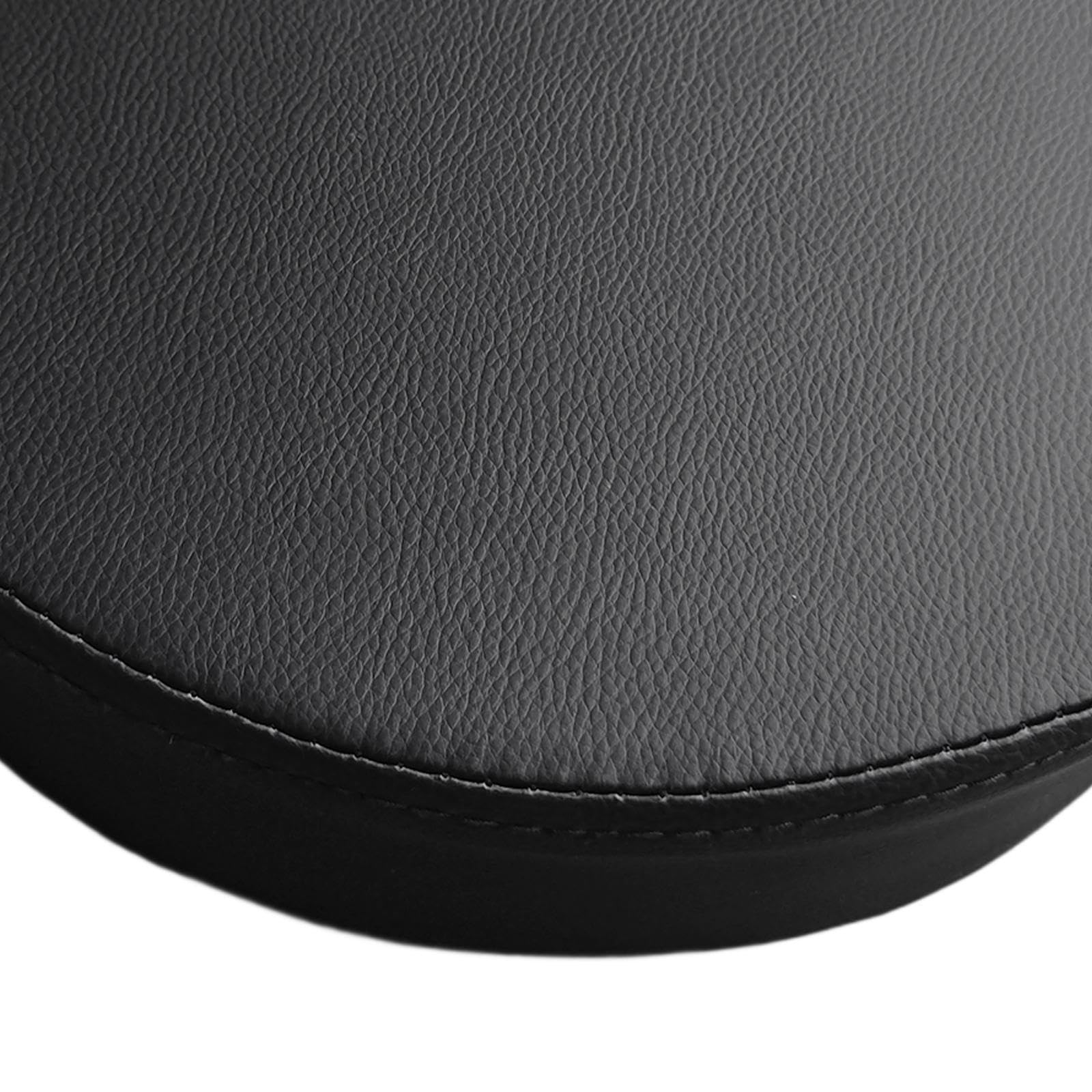 Komfortabler Barhocker Ersatzsitz, Robustes Kissen, PU Lederbezug, kompakter runder Sitz, Zubehör für Beauty Spas, PU Lederbezug, runder Sitz, komfortabel und kompakt, Schwarz, 35 x 35 x 8 cm