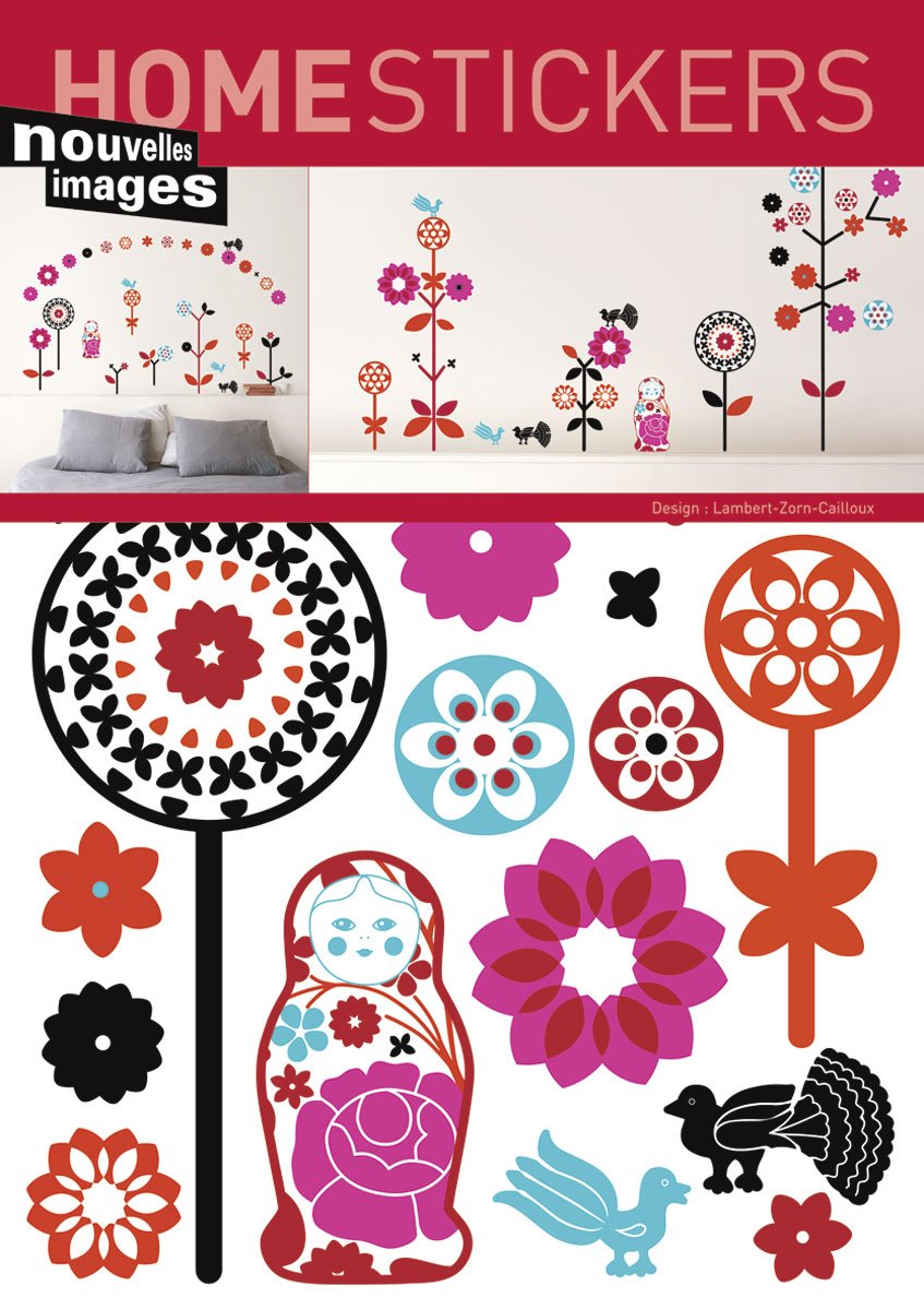 Home Stickers Pegatinas decorativas para pared con diseño de Babouchka