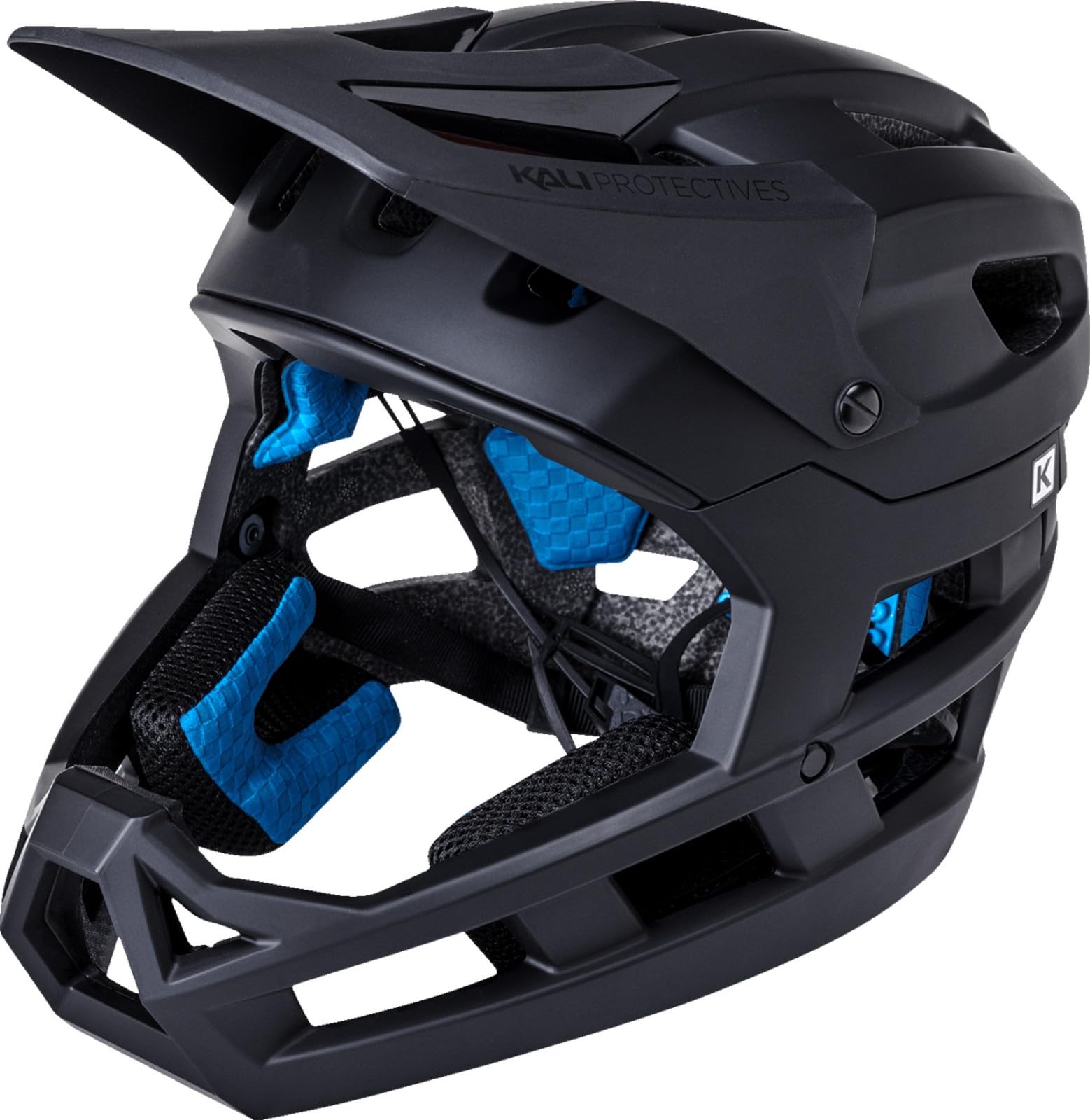 Kali DH Invader LTD MTB Mountain Bike Helmet Black LG/2XL