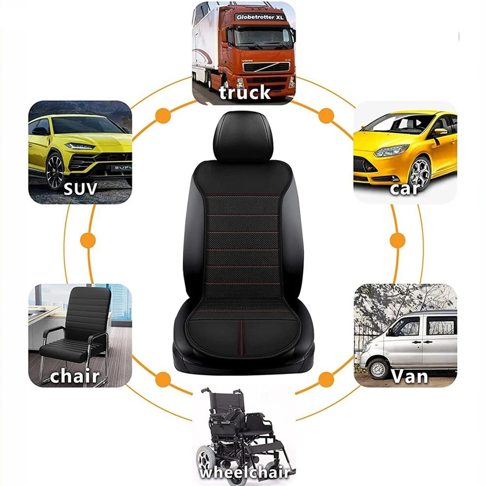 Auto Sitzkissen Universal - Bequeme Sitzauflage Für SUV, LKW & Transporter