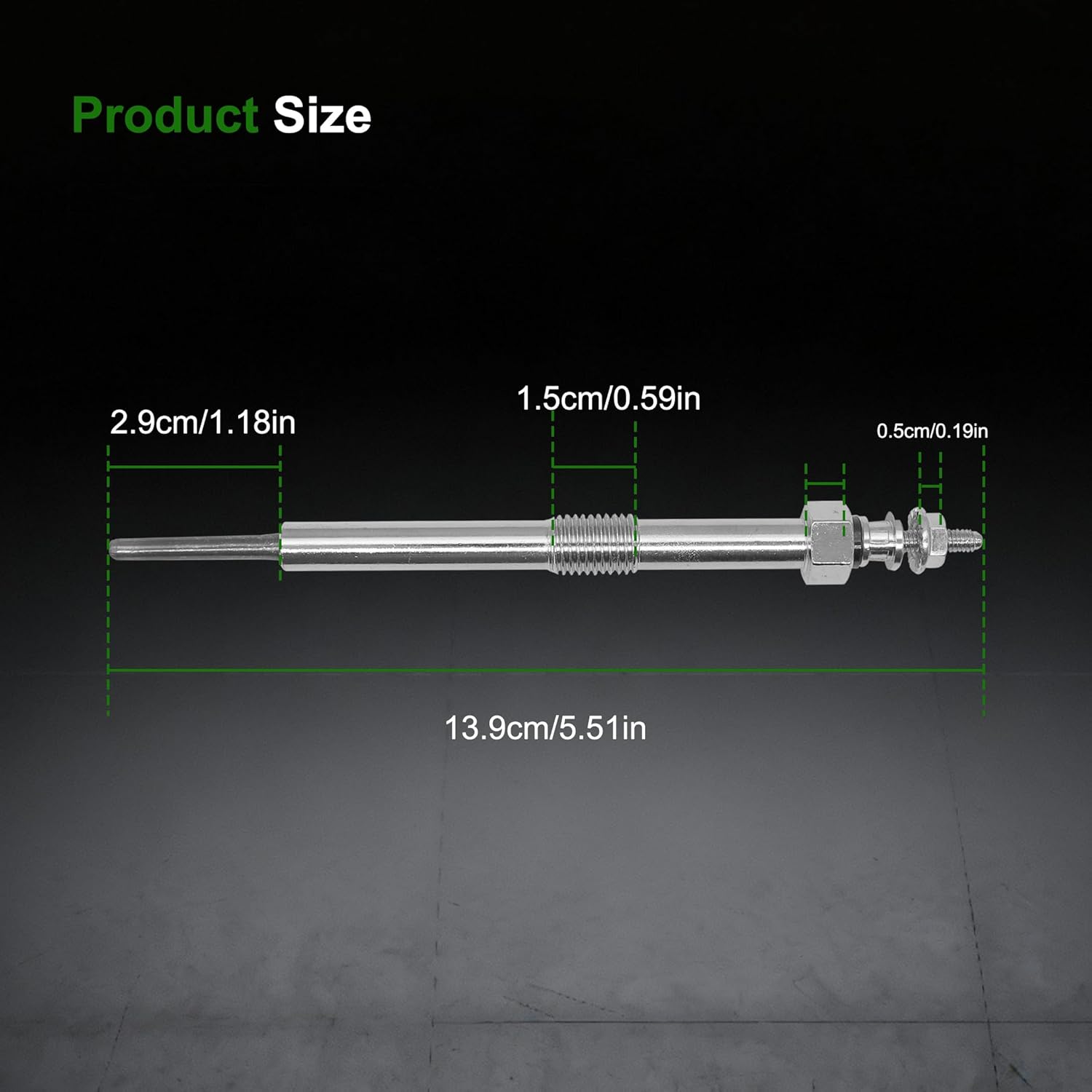 8PCS Glow Plugs 9G Compatible with Chevy GMC Duramax 6.6 Diesel for Silverado Sierra Savana Express 2006-2016# 12639701 97364968 05613738