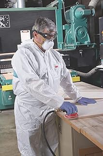 3m Hooded Disposable Coveralls with Knit Material, White/Green, XL XL White/Green SMMMS 4520-XL - 1 Each