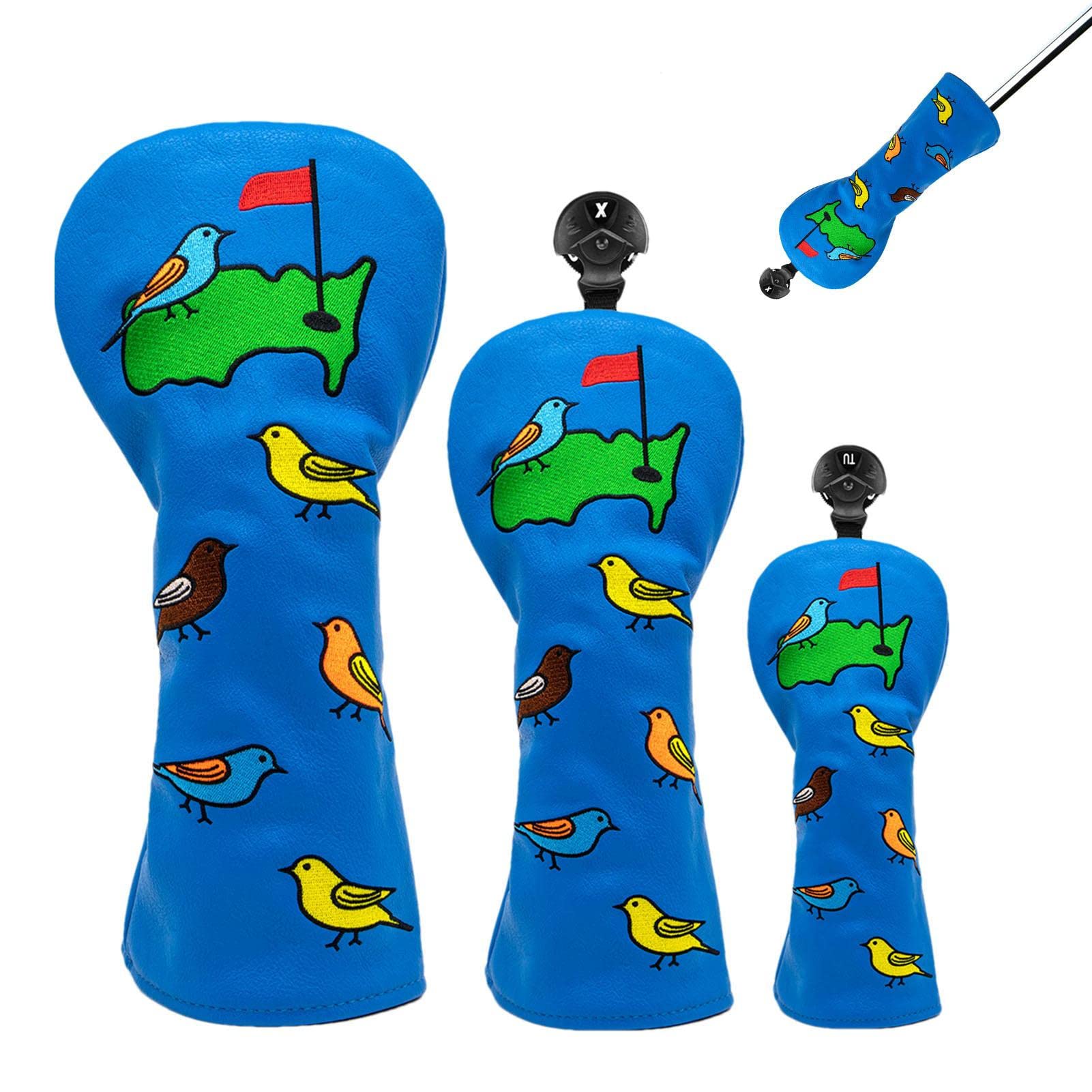 Protector de cabeza para palo de golf | Diseño de fundas para palos de golf | Grueso 3 piezas elástico Golf Hierro Headcover Headcover Headcover para todas las marcas