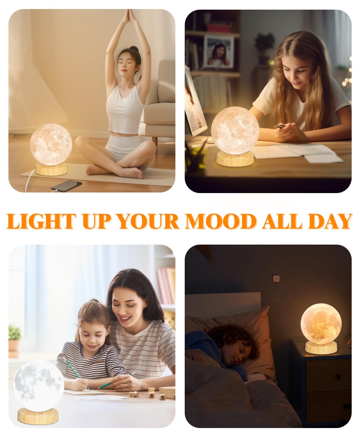 NDAN Lámpara de terapia de luz, lámpara de luz solar de 10000 lux con control remoto, 3 temperaturas de color y 4 niveles de brillo y temporizador, lámpara de luz diurna para el hogar, oficina,