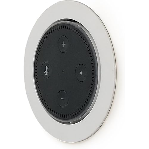 Mount Genie Flush Mount 2nd Gen - Built-in Wall or Ceiling Mount for Round Puck Speakers with Included Wiring (1-pack)