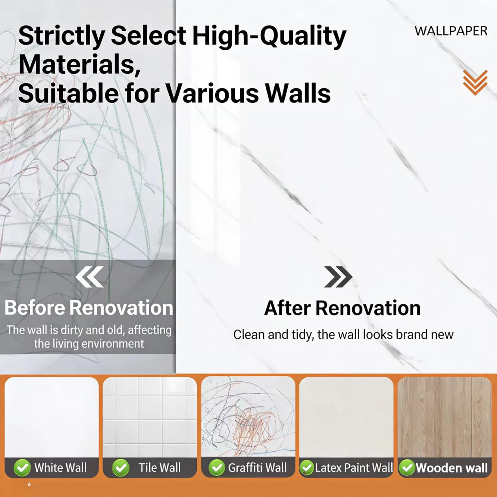 Paneles Tapiz Autoadhesivo Muebles Mármol,2mm Papel Pintado Adhesivo- Rollo De Aislante Termico - Paneles De Pared 3D Impermeable Antihumedad Contacto Papel Decorativo Para Hogar/Dormitorio/Salón