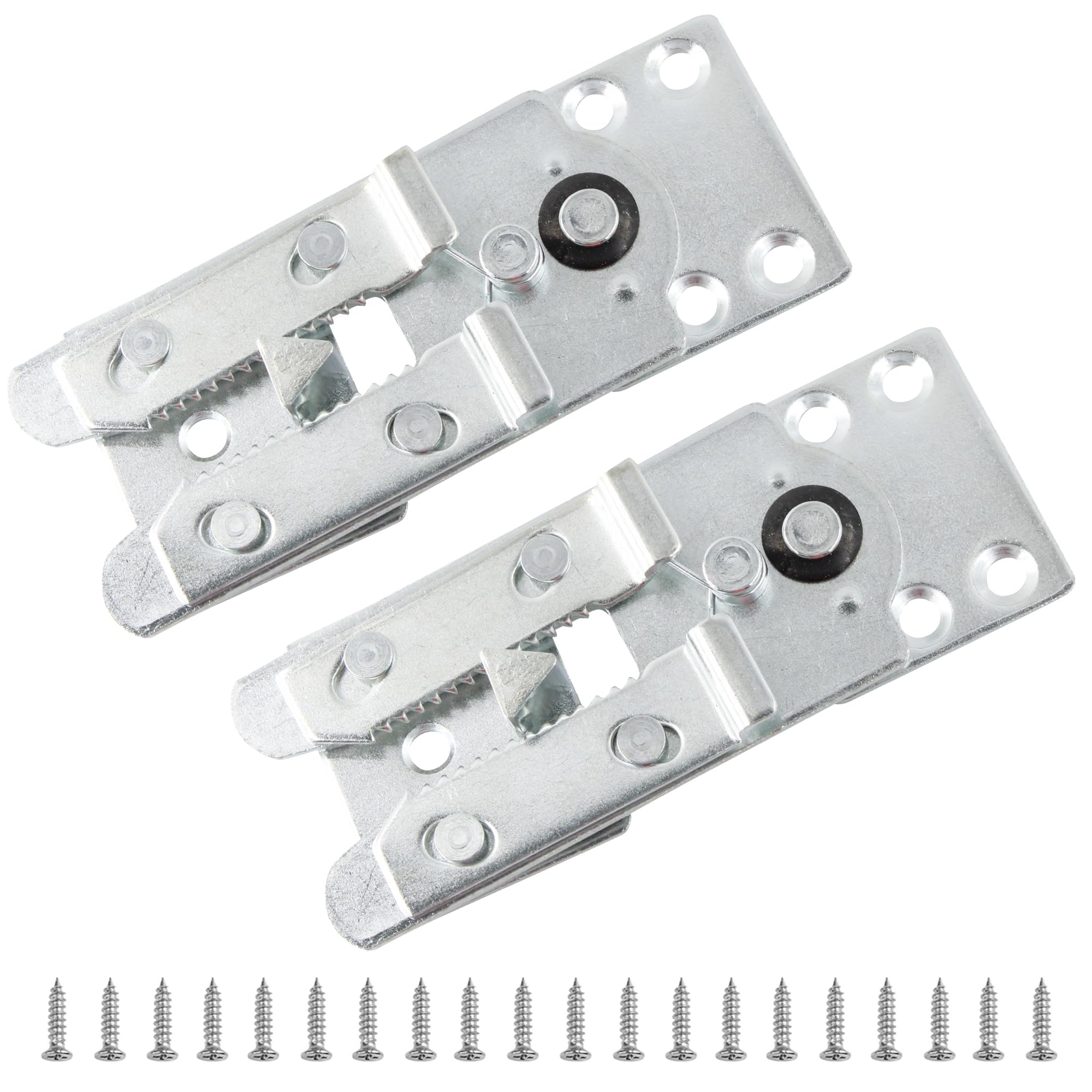 Sectional Couch Connector, Metal Sofa Connector Couch Clips Furniture Connector Snap Hardware with Screws, 2pcs