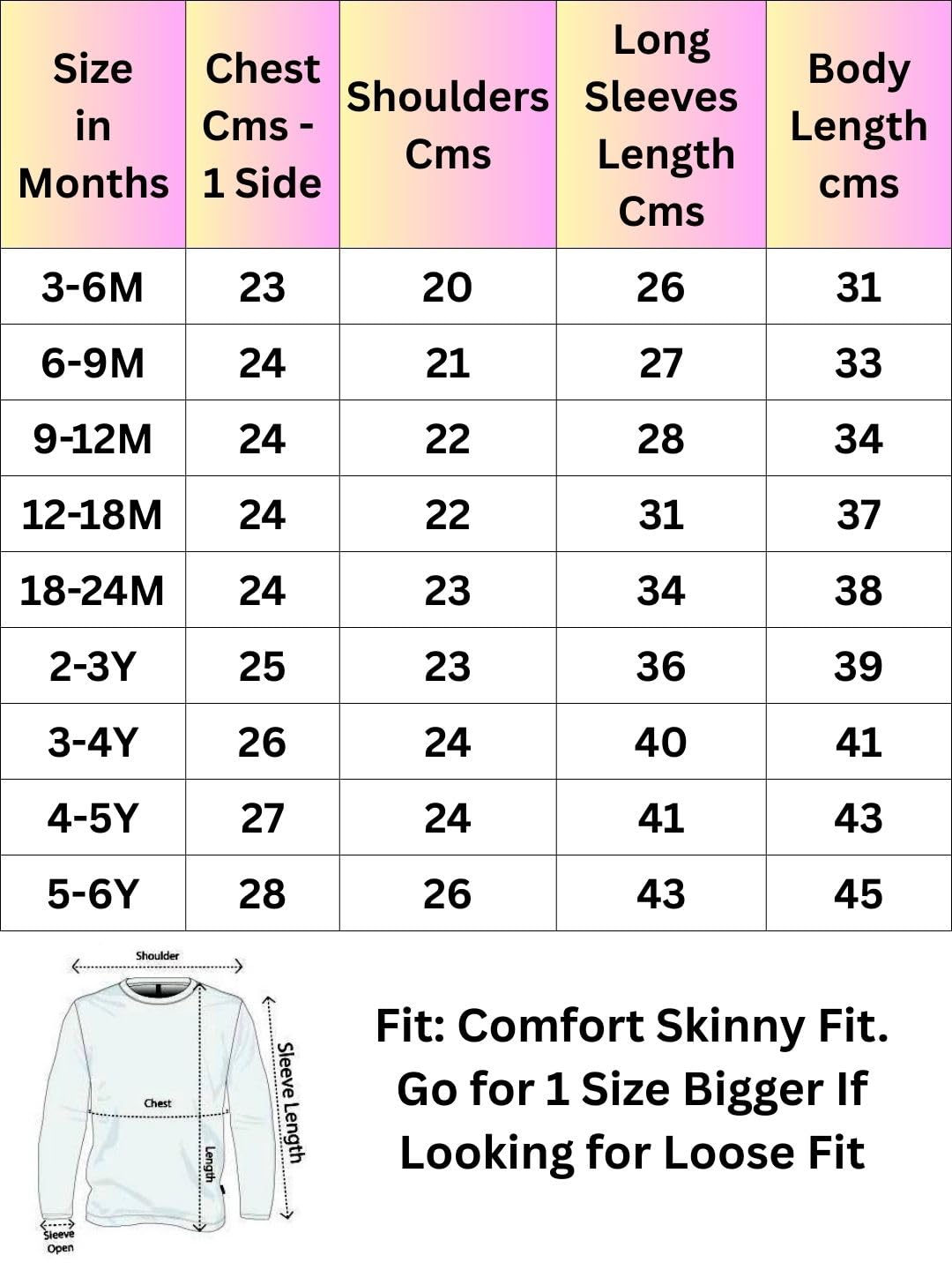 TuddyBuddy Baby Girl's 100% Organic Cotton Ribbed Long Sleeves Tops/T-Shirt (4 Years-5 Years, Pack of 5, Assorted) - Image 7 thumbnail