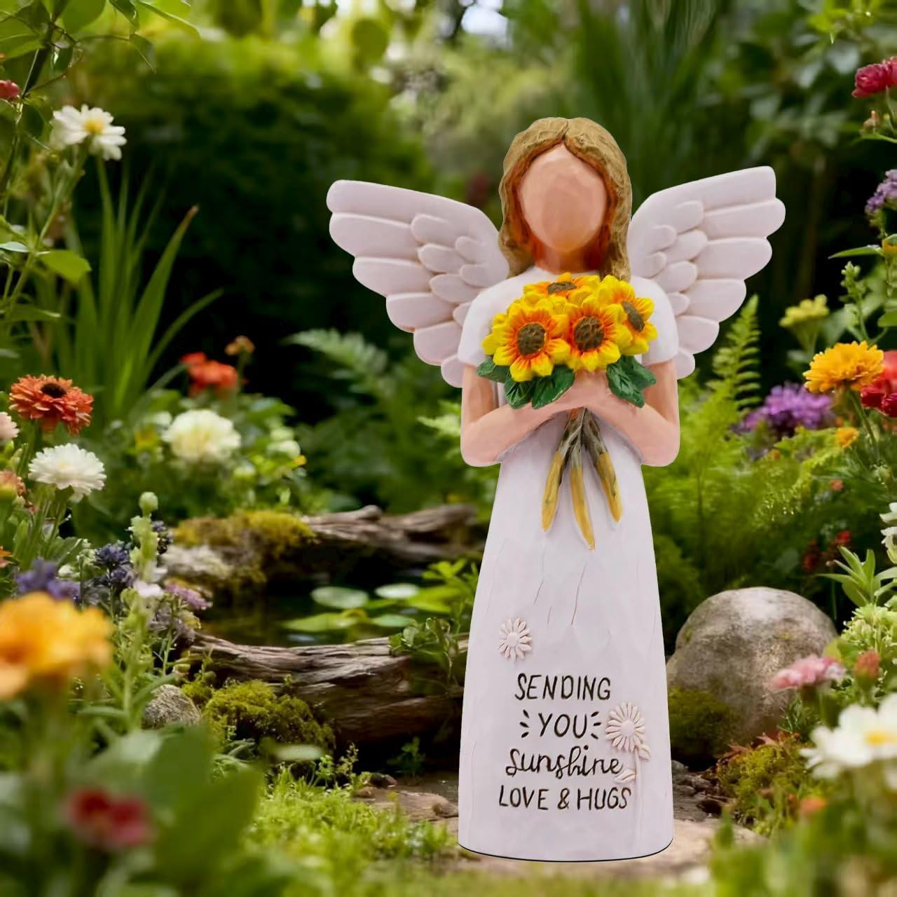 Sunflower Figurine Gift for Women, Sympathy Gifts for Loss of Loved One Religious Gifts for Women, Mon,FriendSunflower Table Decor Figurine. - Image 3