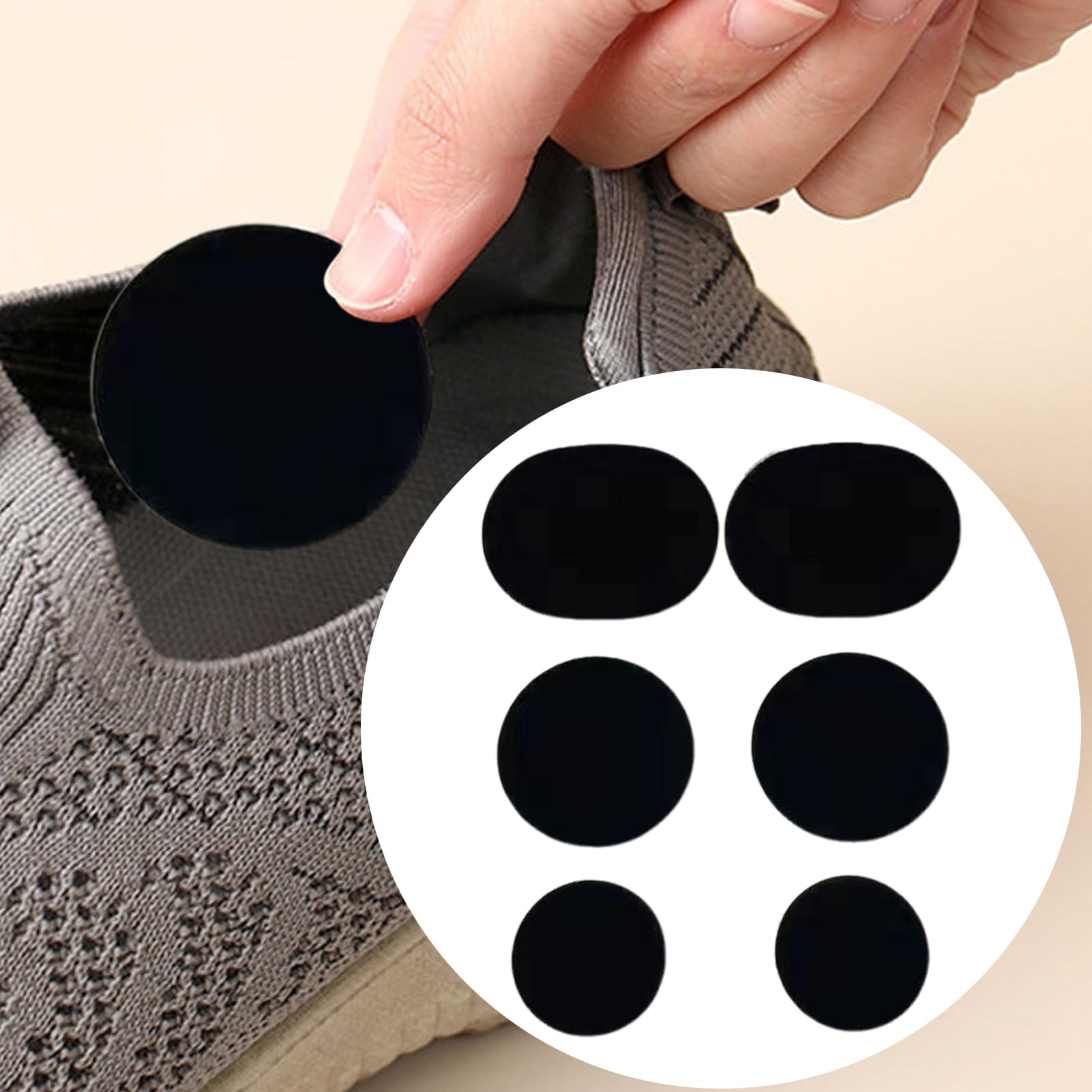 Parche Reparador Zapatos - Reparaciones Autoadhesivas de Agujeros | 6 Parches Flexibles Para Calzado De Baile Botas Senderismo Zapatillas Deportivas Ropa De Bebé Chaquetas