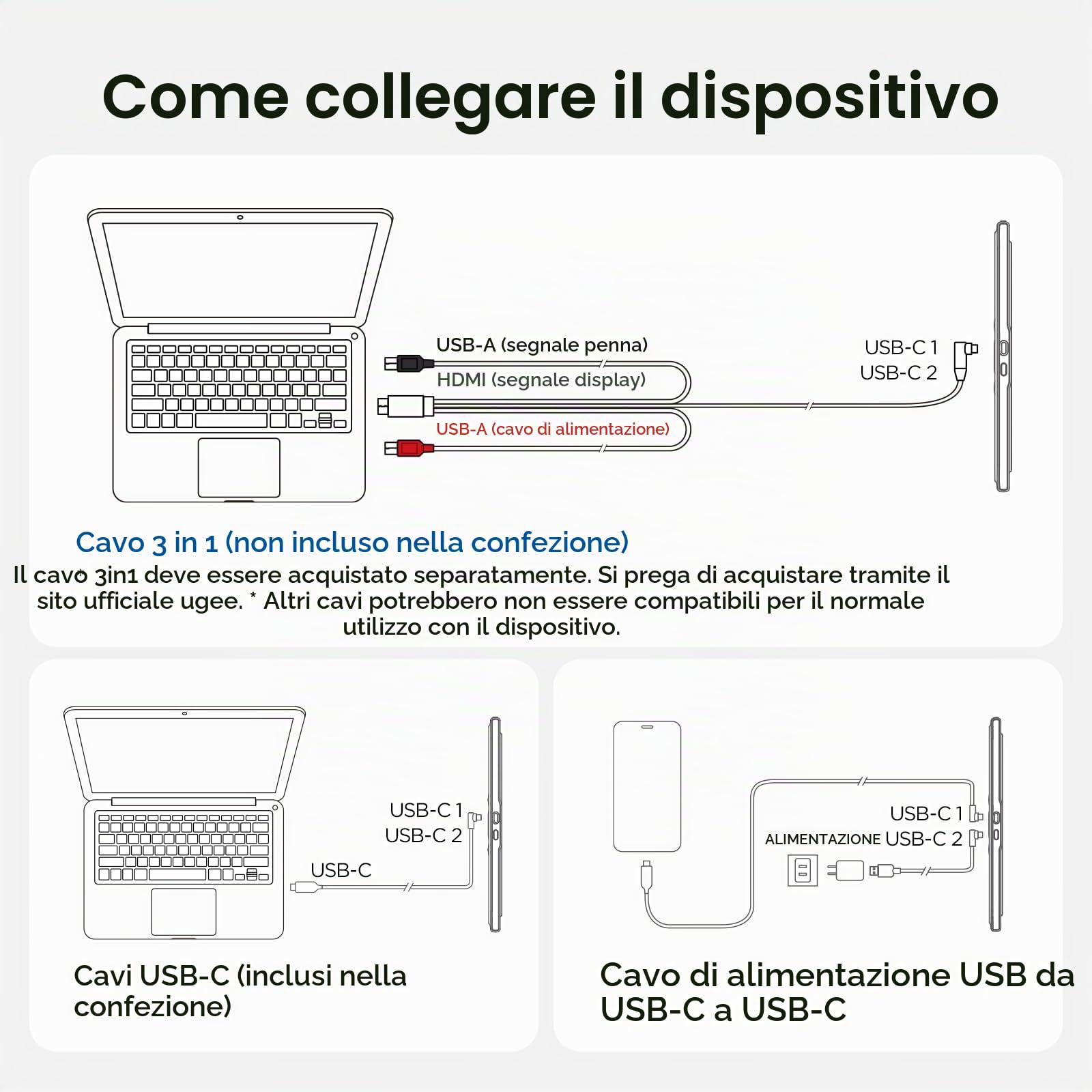 ugee tavoletta grafica con schermo UE12 11,6 pollici,124% sRGB Ultra-Wide Color Gamut ideale per l'ufficio domestico e l'apprendimento online (11,6 pollici)